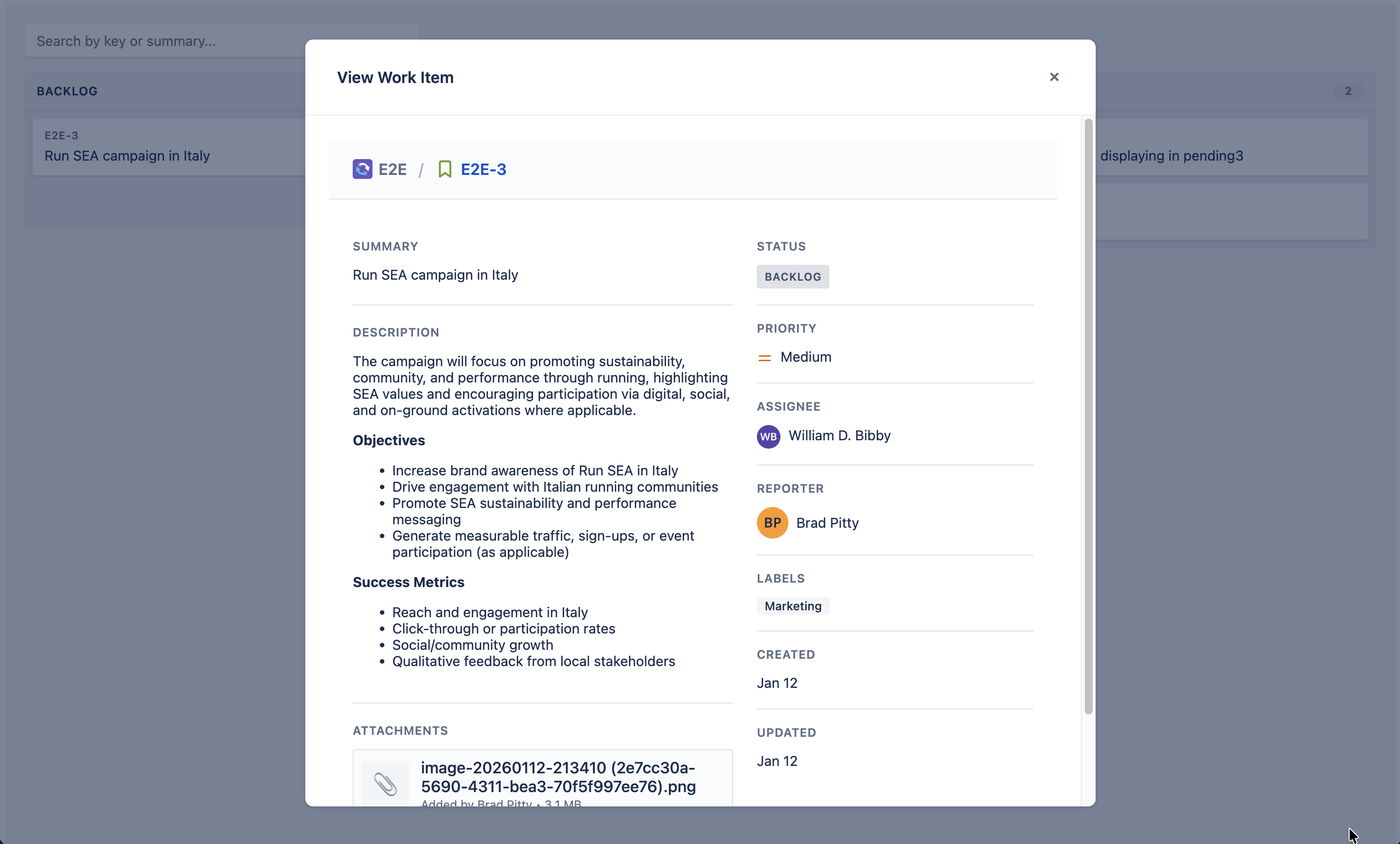 Shared board view